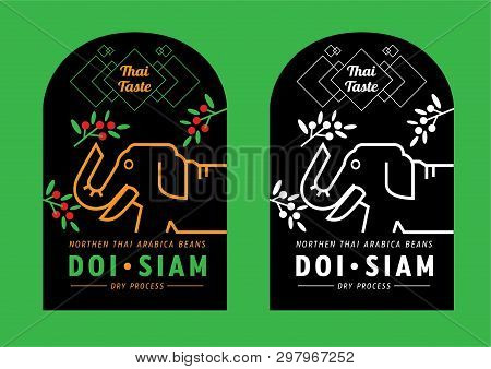 Thai Taste Mountain Coffee Label Design Call 