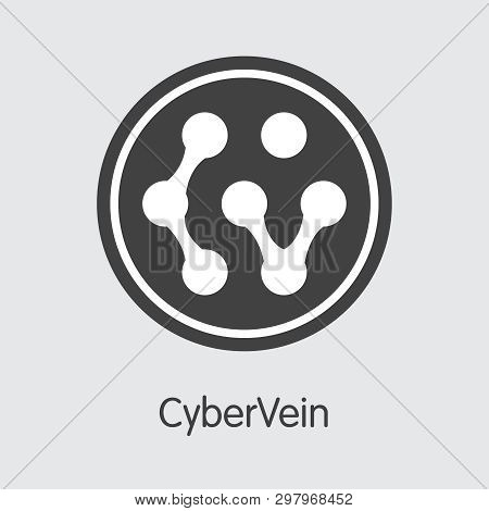 Cvt - Cybervein. The Icon Of Money Or Market Emblem.