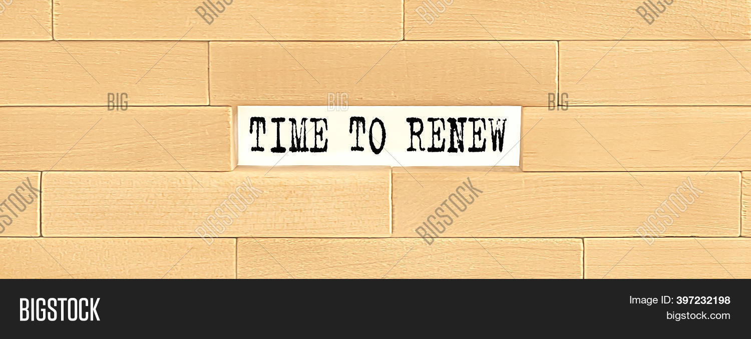 Time Renew . Text On Image & Photo (Free Trial) | Bigstock