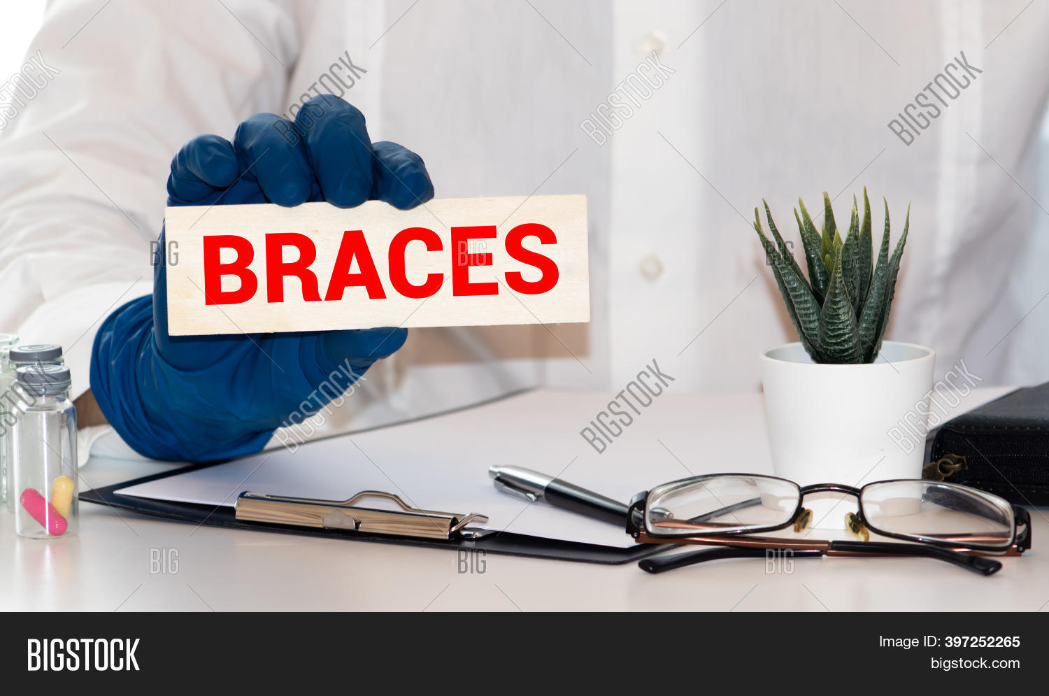 Hand Writing Braces Image & Photo (Free Trial) Bigstock