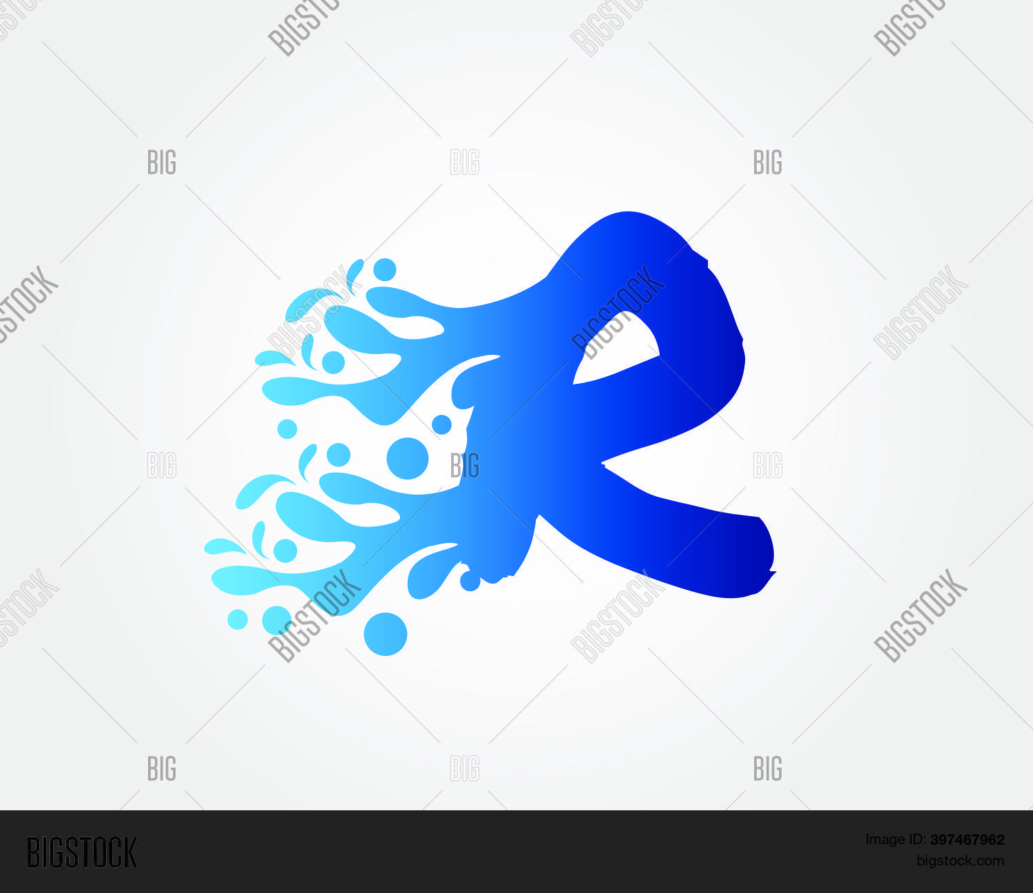 Letter R Splash Water Vector & Photo (Free Trial) | Bigstock