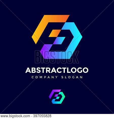 Initial Fd Logo Design, Letter Fd Business, And Finance Professional Icon Template
