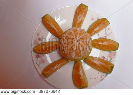Tasty And Healthy Tangerines Stock