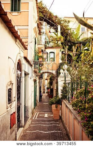 Ansicht der Stadt Minori, Italien