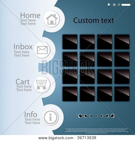 Website design template