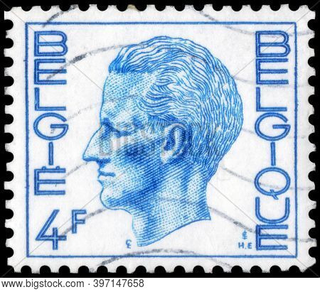 Saint Petersburg, Russia - September 18, 2020: Postage Stamp Issued In Belgium With The Image Of The