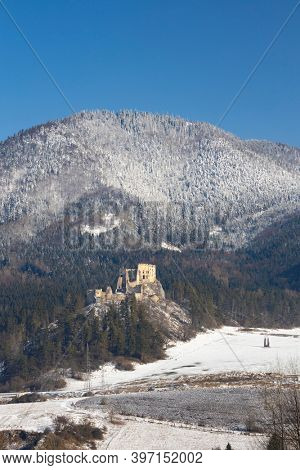 Likava ruins near Ruzomberok in Chocske mountains, Slovakia