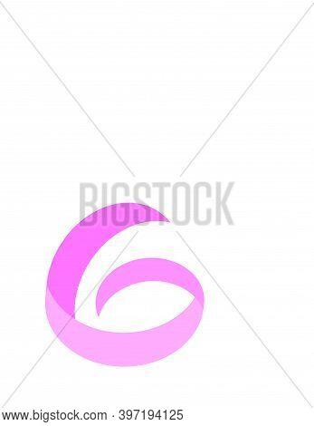 G, Gb, G Pink Initials Geometric Logo And Vector Icon