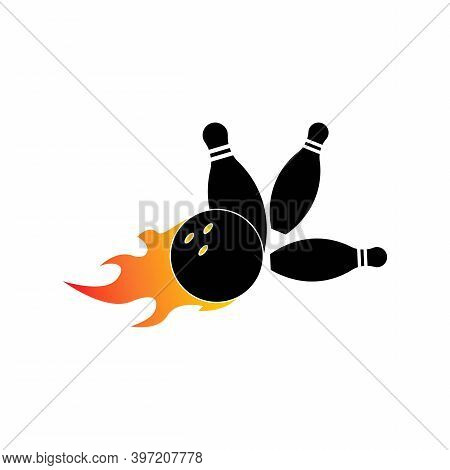 Bowling Logo Stock Vector Sport Template Illustration