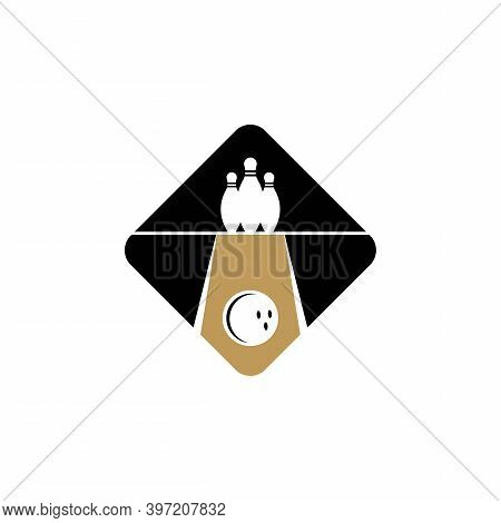 Bowling Logo Stock Vector Sport Template Illustration
