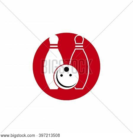 Bowling Logo Stock Vector Sport Template Illustration