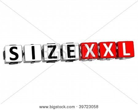 3D taille Xxl bouton cliquez ici bloc texte