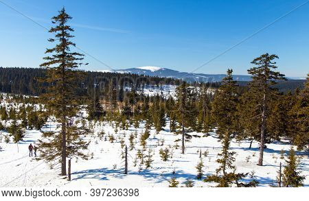 View From Jesenik Mountains To Mount Kralicky Sneznik - Moravia - Czech Republic