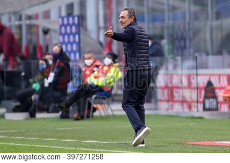 Milano, Italy. 29th November 2020. Cesare Prandelli, Head Coach  Of Acf Fiorentina    During The Ser