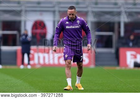 Milano, Italy. 29th November 2020. Franck Ribery Of Acf Fiorentina    During The Serie A Match Beetw
