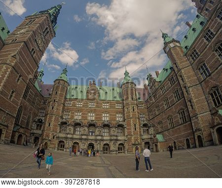 Panoramic View From Rosenborg Castle, Copenhague, Denmark, July 2019