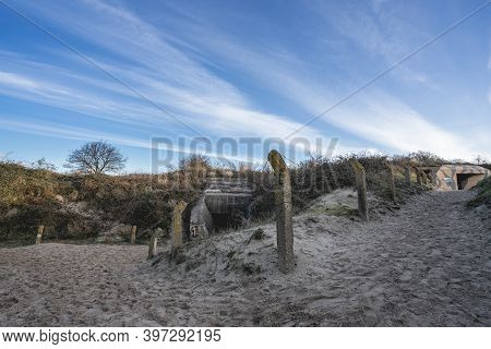 De Punt, German Bunkers In Ouddorp The Netherlands.