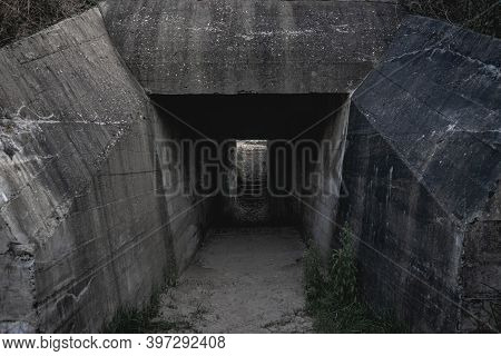 De Punt, German Bunkers In Ouddorp The Netherlands.