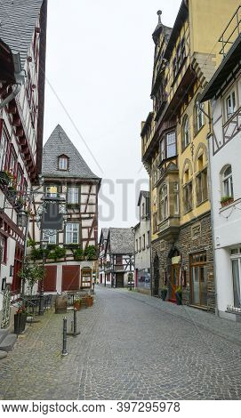 City View Of Bacharach, A Town In The Mainz-bingen District In Rhineland-palatinate, Germany