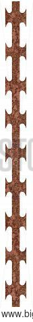 Rusty Barbed Razor Wire Tape Panorama Corroded Macro Closeup, Seamless Panoramic Rusted Corroding Ru