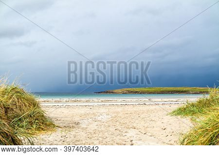 Narin Strand Is A Beautiful Large Blue Flag Beach In Portnoo, County Donegal - Ireland