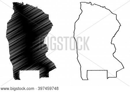 West Kordofan State (republic Of The Sudan, North Sudan) Map Vector Illustration, Scribble Sketch We