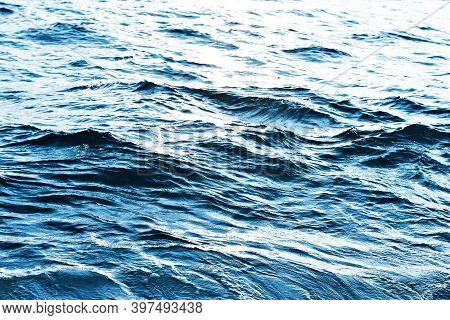 Ocean Wave Background. Bubble Water Foam Backdrop. Turbulent Sea Texture. Messy River Water Flow. Ri