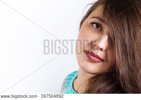 Portrait Natural Beauty Girl.