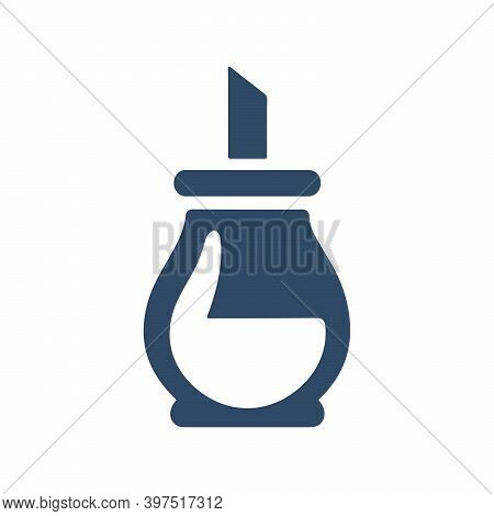 Sugar Bowl Basin Shaker Bottle. Glass Container. Flat Icon Design.