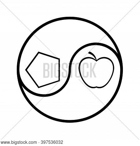 The Sacred Chao Symbol Icon With A White Background