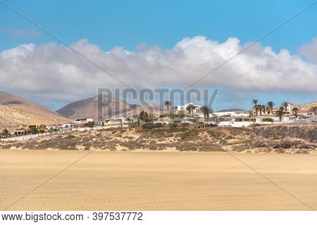 Cityscape In Sotovento, Fuerteventura, Spain In Summer