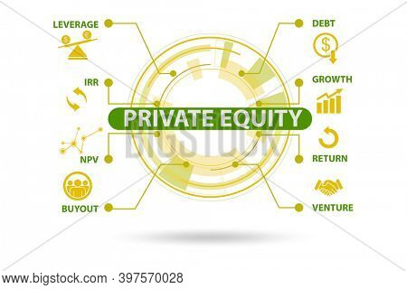 Private equity investment business concept