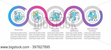 Me Signs Vector Infographic Template. Orthostatic Intolerance, Hypersensitivity Presentation Design 
