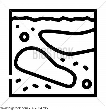 Depth Soil Analysis Line Icon Vector Illustration