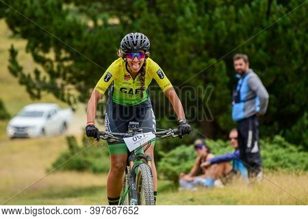 Parc Natural Del Alt Urgell, Lleida, Spain : 2019 July 26 : Cyclists In Andorra Bike Race 2019 In An