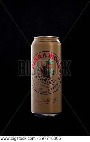 Birra Moretti, A Premium Lager Beer Produced By Italian Brewing Company Now Owned By Heineken Intern