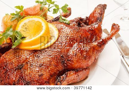 Weihnachten gebratene Gans