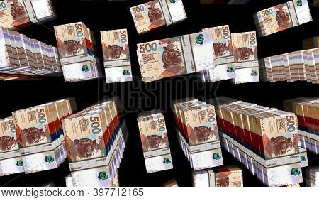 Hong Kong Dollar Money Banknotes Pack 3D Illustration