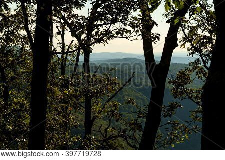 View Of Mt. Minsi From The Top Of Mount Tammany Near The Delaware Water Gap