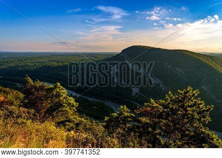 View Of Mt. Minsi From The Top Of Mount Tammany Near The Delaware Water Gap