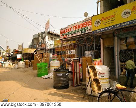 Utter Pardesh , India - Market , A Picture Of Market With Selective Focus In Noida 2 December 2020