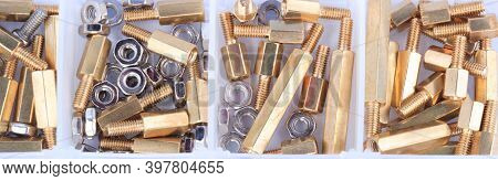 Brass Standoff Spacer Male And Female Set In Plastic Container