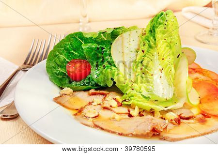 Prosciutto con vegatebles