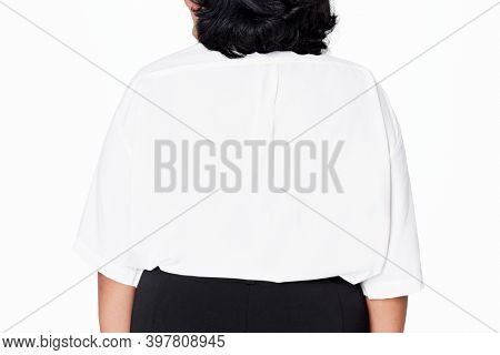 Size inclusive white shirt women's fashion