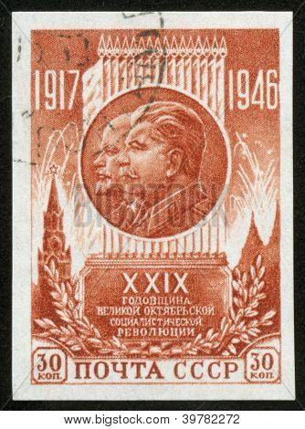 Stempel met Stalin