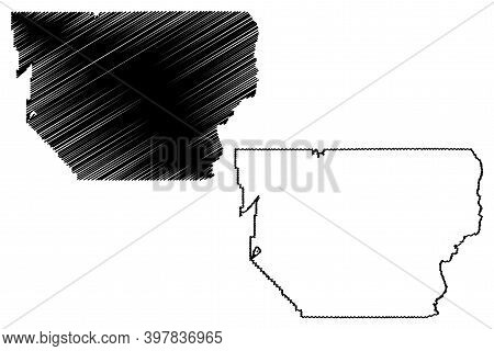 Churchill County, Nevada (u.s. County, United States Of America, Usa, U.s., Us) Map Vector Illustrat