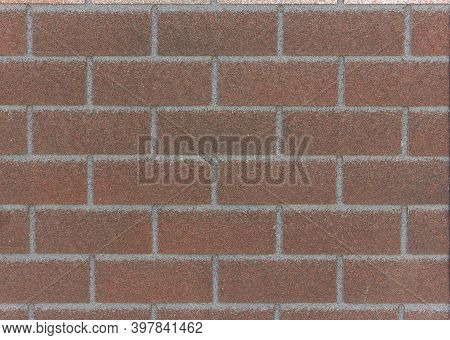 Facade Tile For Cladding A Brick Building Background, Building Material, Imitation Brick Wall Panels