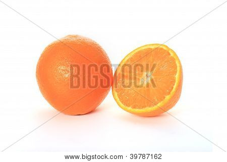 orange på hvid baggrund