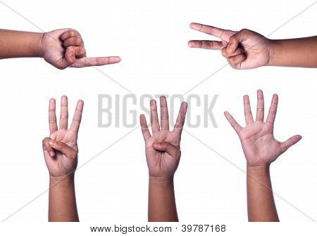 Satz von Hand zählen