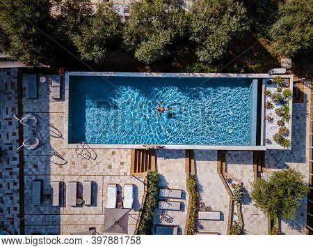 Luxury Resort With A View Over The Wine Field In Selinunte Sicily Italy. Infinity Pool With A View O